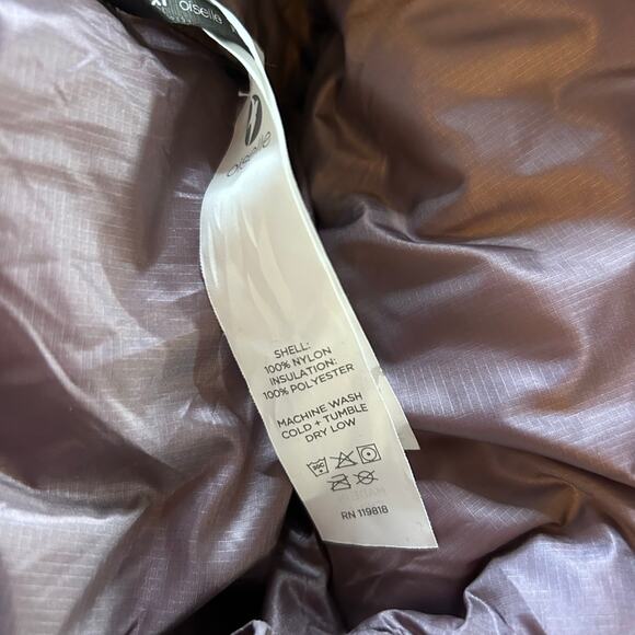 Oiselle Kara Puffy Shacket Quilted Long Purple Puffer Jacket XL Outdoor Winter - Picture 4 of 6